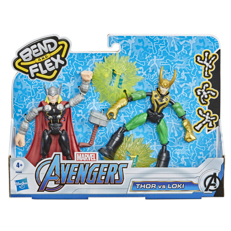 Avengers Figures Bend and Flex 2-pack Thor vs Loki F0245