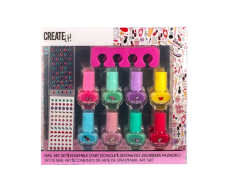 Set d'ongles avec autocollants CRÉEZ-LE ! 84529