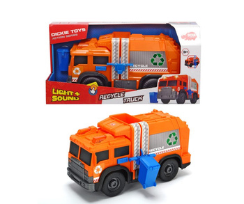 Dickie orange garbage truck 30cm with light and sound 330-6001