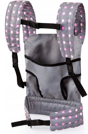 Doll carrier grey/light pink 62266AA