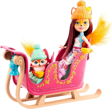 Poupée Barbie Enchantimals + véhicule FJH11/GJX31