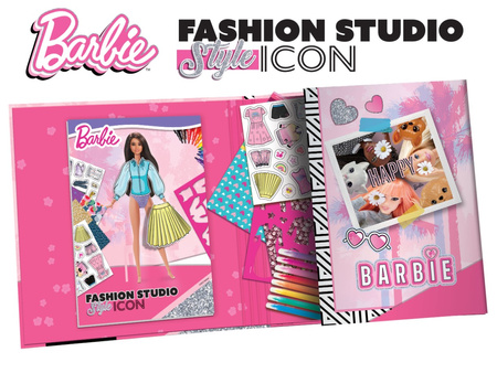 Barbie Sketchbook Fashion Studio Style Icon 12839 - Fashion Design Set