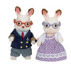 SYLVANIAN Families Grandparents Rabbits with Chocolate Ears 05190