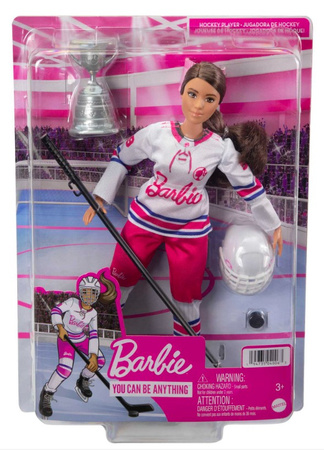 Barbie winter sports hockey doll HFG74