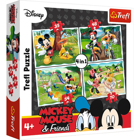 Puzzle 4 en 1 amusant dans le parc 34261