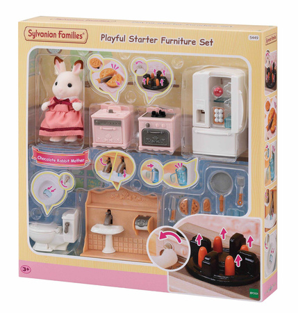 Ensemble complet d'appareils électroménagers Sylvanian Families 05449