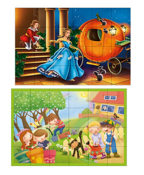 ADAMIGO PL fairy tale puzzle blocks 24 pieces 04614