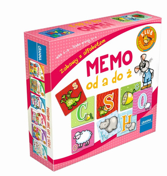 GRANNA PL Mémo A-Ż jeu pour enfants 00249 02492