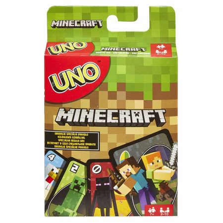 Cartes à jouer MATTEL UNO Minecraft FPD61