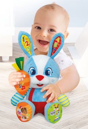 Lapin joyeux Lillo avec un jouet carotte 50073