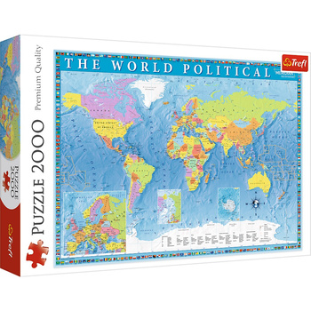 Puzzle 2000 pièces Carte politique du monde 27099