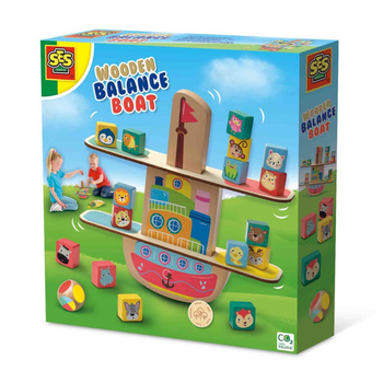 SES Bateau d'équilibre en bois pour enfants 02309 23096