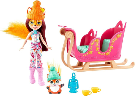 Poupée Barbie Enchantimals + véhicule FJH11/GJX31