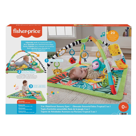 MATTEL Fisher Price tapis éducatif 3en2 For?t tropicale HJW08