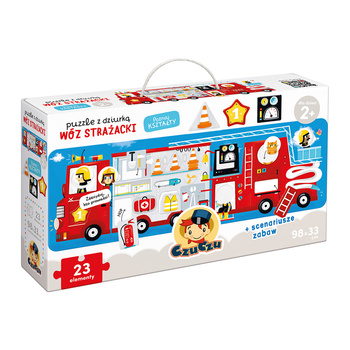 CZUCZU Puzzle with a hole Firetruck for Children 90401