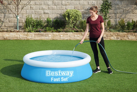 Piscine gonflable à expansion Bestway avec collier 183x51cm B57392 67630