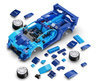 CADA Construction Blocks Blue Race Car C51073W 25662