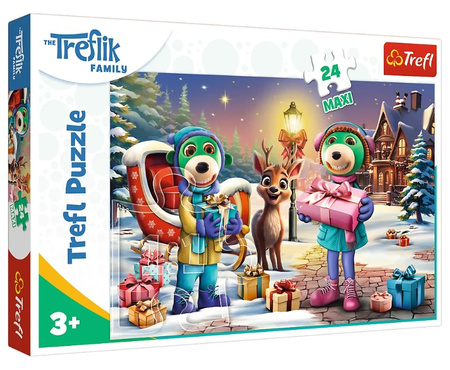 Trefl Puzzle Maxi 24 Trefl Famille Heure d'hiver 14360