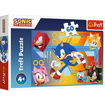 Trefl Puzzle 60 éléments - Sonic en action 17387