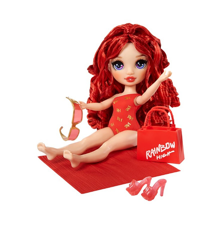 MGA Rainbow High Swim&Style Poupée Rouge Rubis 507277