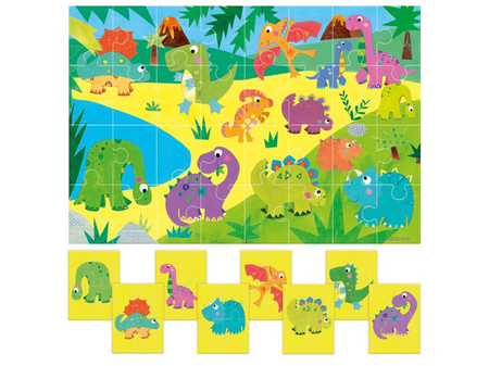 Dinosaurs puzzles for children 8+1