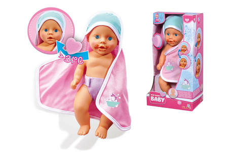 Poupée nouveau-né, baignoire bébé sale 30cm 503-0006