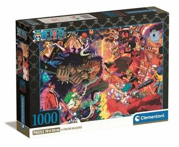 Clementoni puzzle 1000 pièces Compact Anime OnePièce 39922