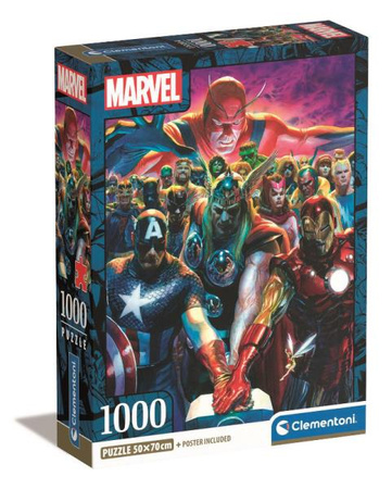 Clementoni Puzzle 1000 Pieces Compact Marvel The Avengers 39915