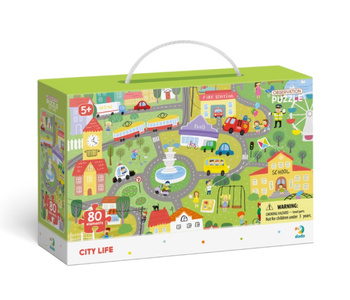 MAKSIK Puzzle 80 pieces La vie en ville DOB0135 40394 - Puzzle éducatif pour enfants