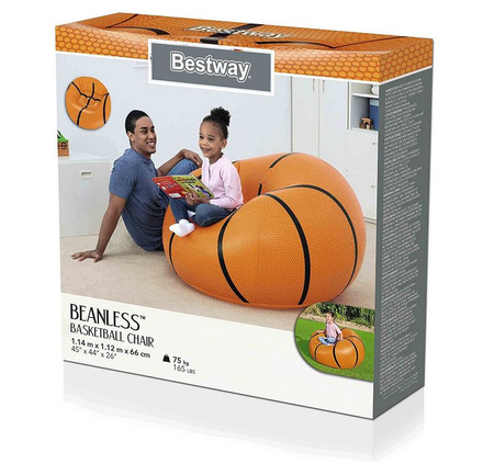 Bestway Chaise gonflable ballon de plage 114x112x66cm B75103