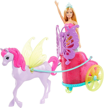 Barbie doll + chariot + Pegasus GLK53