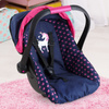 Car seat with visor navy blue/dark pink 67954