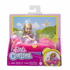 MATTEL Barbie Chelsea et ensemble de véhicules ours en peluche HXN05