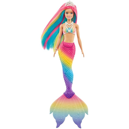 Barbie Sirène Transformation Arc-en-ciel GTF89