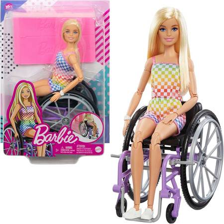 Poupée Barbie en fauteuil roulant pour enfants HJT13