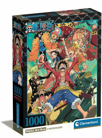 Clementoni puzzle 1000 pieces Compact Anime OnePiece 39921