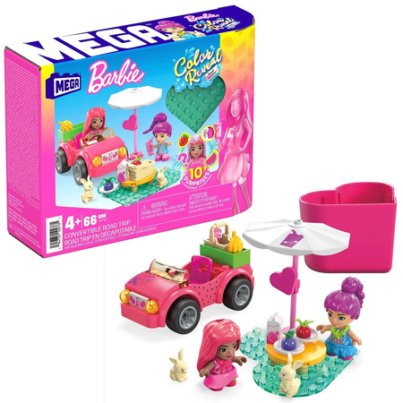 Mega Bloks Barbie cabriolet pink HKF90