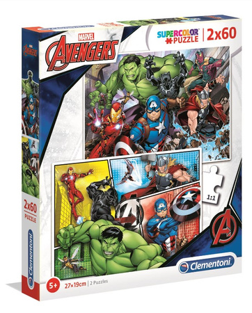 Clementoni Puzzle Avengers 2x60 2019 21605