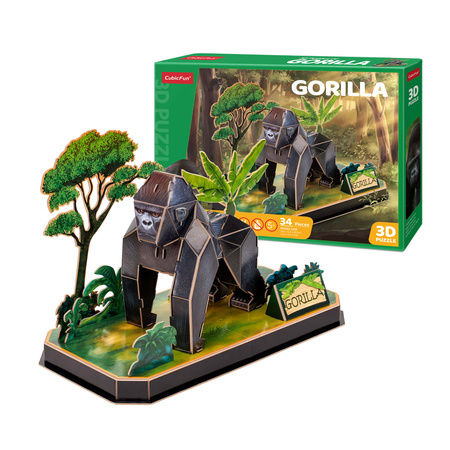 Puzzle 3D Animaux Gorille DANTE Cubic Fun 08592