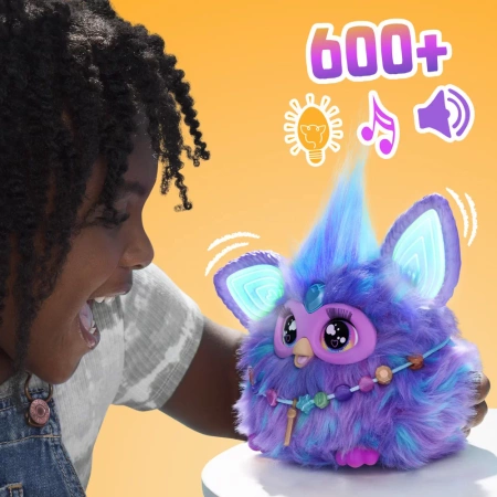 Interactive FURBY mascot purple F6743