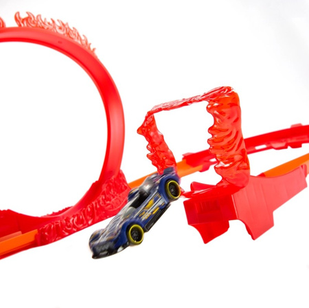 Hot Wheels Truck Builder stunt fire loop HMC04 - kit de construction de piste