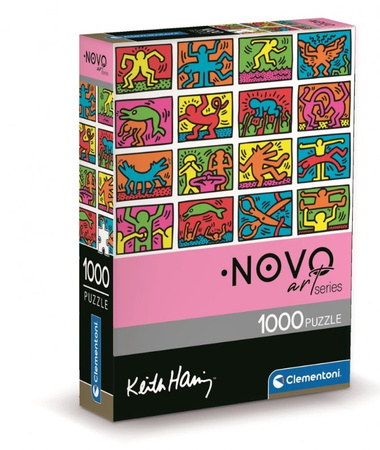 Clementoni puzzle 1000 pieces Compact ArtColl Keith Haring 39755