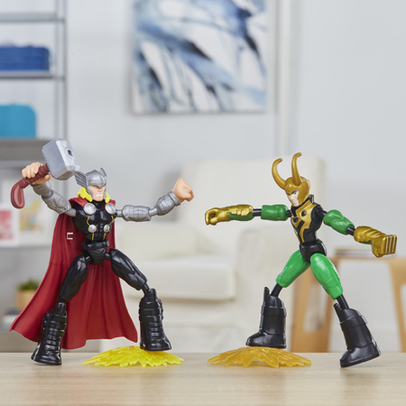 Figurines Avengers Bend and Flex, pack de 2 Thor vs Loki F0245