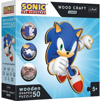 Trefl Puzzle 50 pièces en bois Sonic Clever Sonic 20203