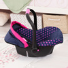 Car seat with visor navy blue/dark pink 67954