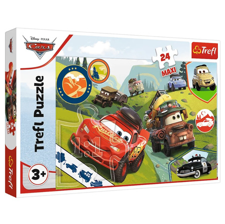 Puzzle Maxi 24 voitures drôles Cars 3 14352