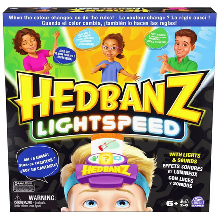 SPIN Game Hedbanz Lightspeed 6068653 - Fun family game