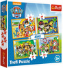 Puzzle Paw Patrol 4en1 toujours à l'heure 34307