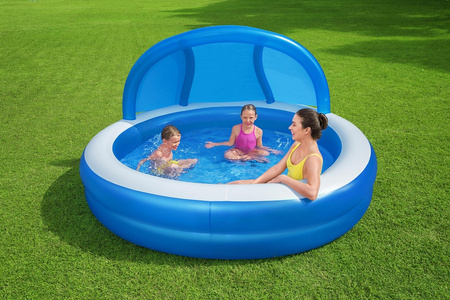 Piscine gonflable Bestway avec toit 241x241x140 cm B54337 84125