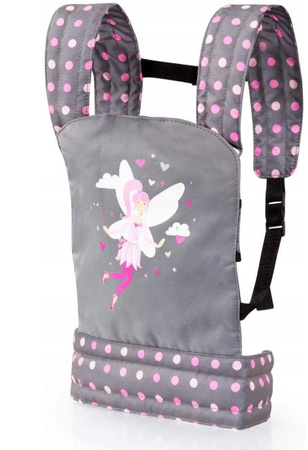 Doll carrier grey/light pink 62266AA